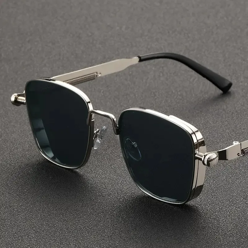 Sunglasses Uv400 - نظارات شمسية للرجال بتصميم كلاسيكي مستوحى