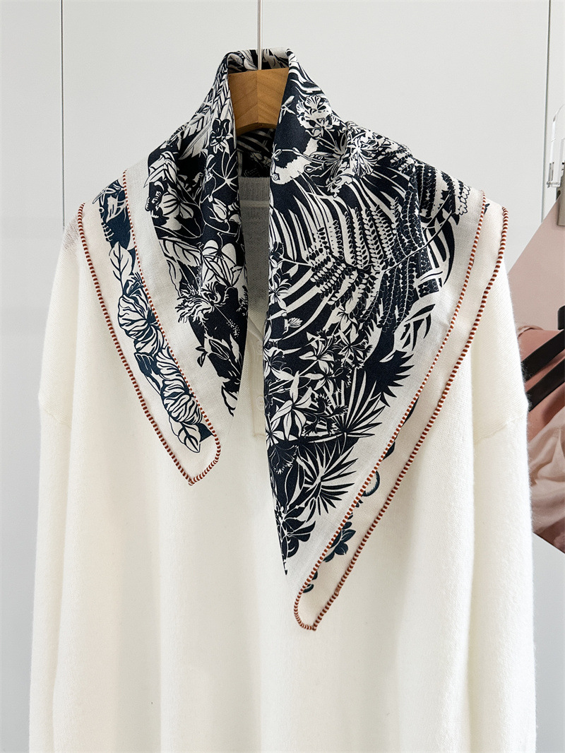 Cashmere Scarf - وشاح شتوي ناعم، شال فاخر مزدوج