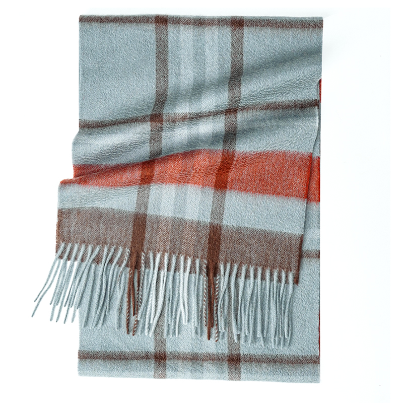 100% الكشمير وشاح منقوشة مع شر - مراجعة Cashmere Scarf وسعره