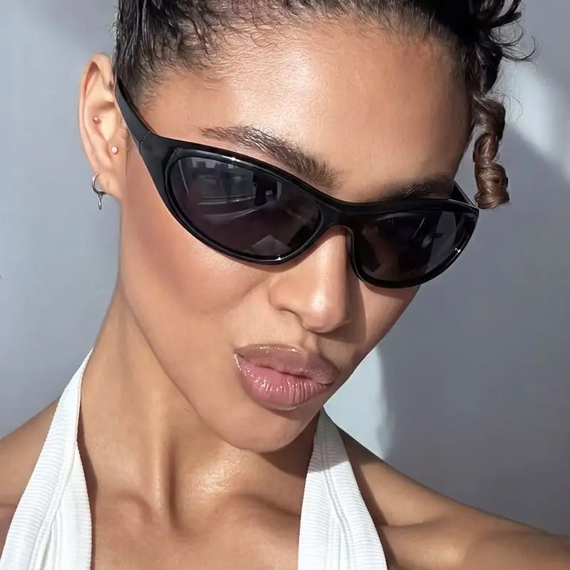 نظارات شمسية رياضية بتصميم Y2K - مراجعة Sunglasses Uv400 وسعره