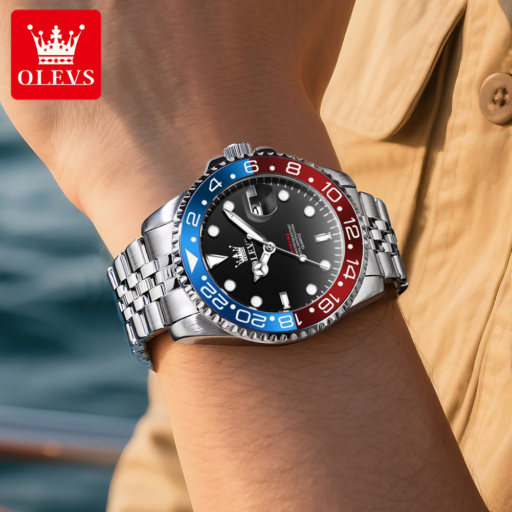 ساعة يد رجالية أصلية من OLEVS  - مراجعة Luxury Watch Men وسعره
