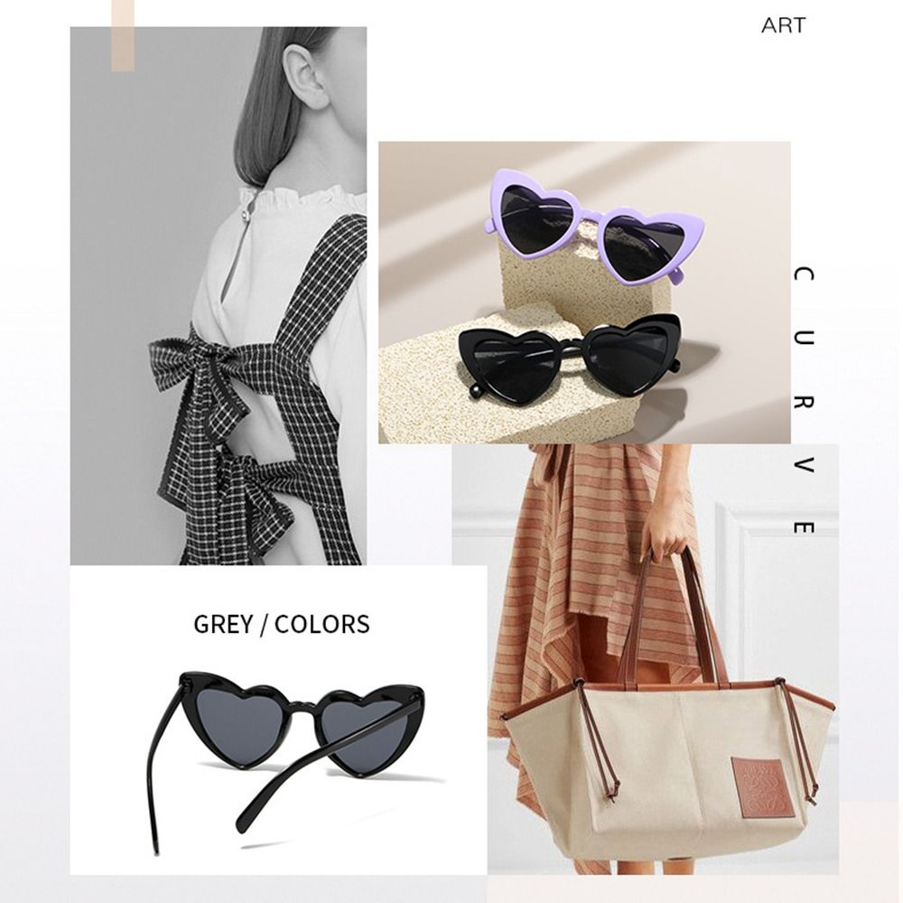 نظارات شمسية على شكل قلب بحماي - مراجعة Sunglasses Uv400 وسعره