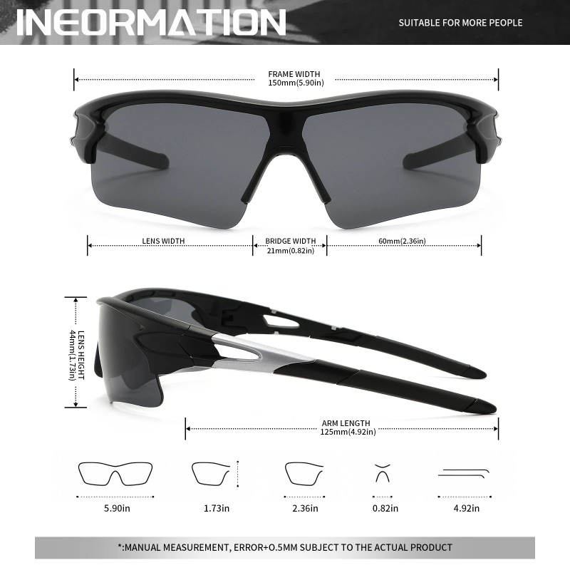 نظارات شمسية رياضية مستقطبة اح - مراجعة Sunglasses Uv400 وسعره