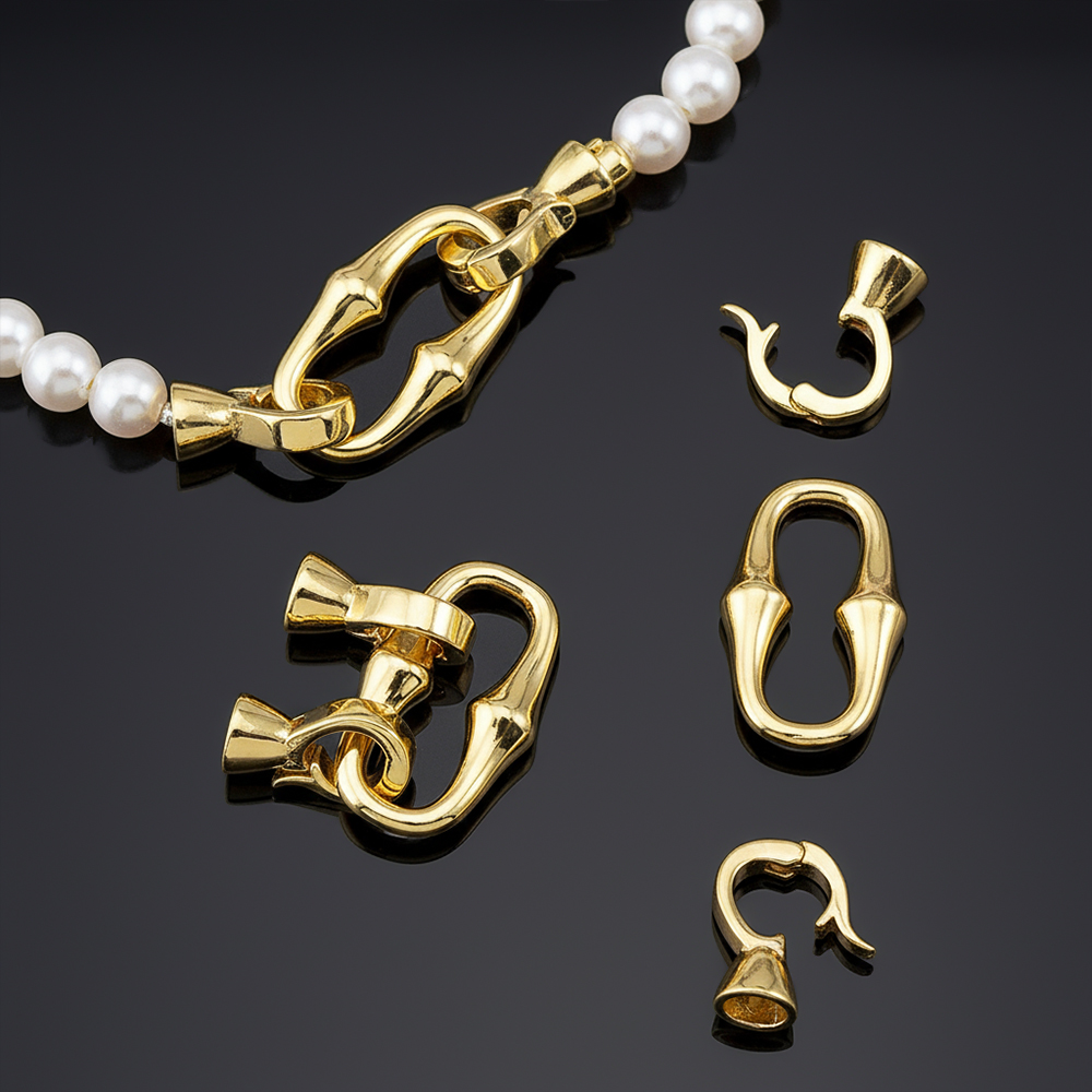قطعة واحدة من مشبك مزدوج الرأس - مراجعة Gold Plated Jewelry وسعره