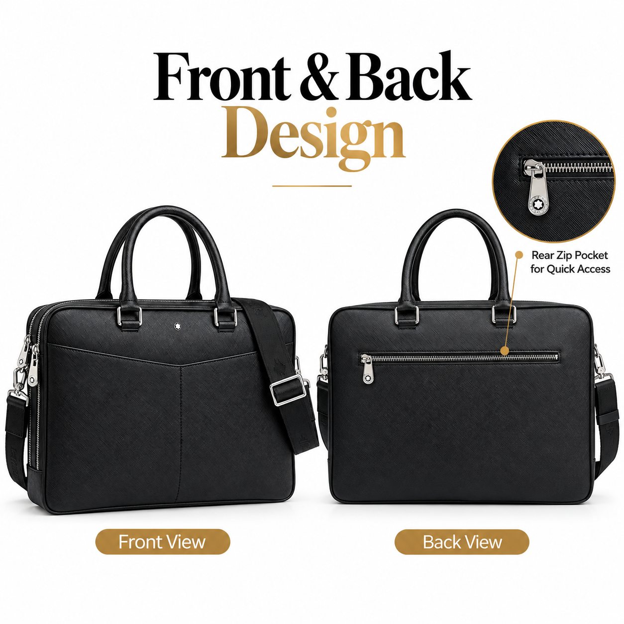 حقيبة رجالية كلاسيكية للأعمال، - مراجعة Leather Briefcase وسعره