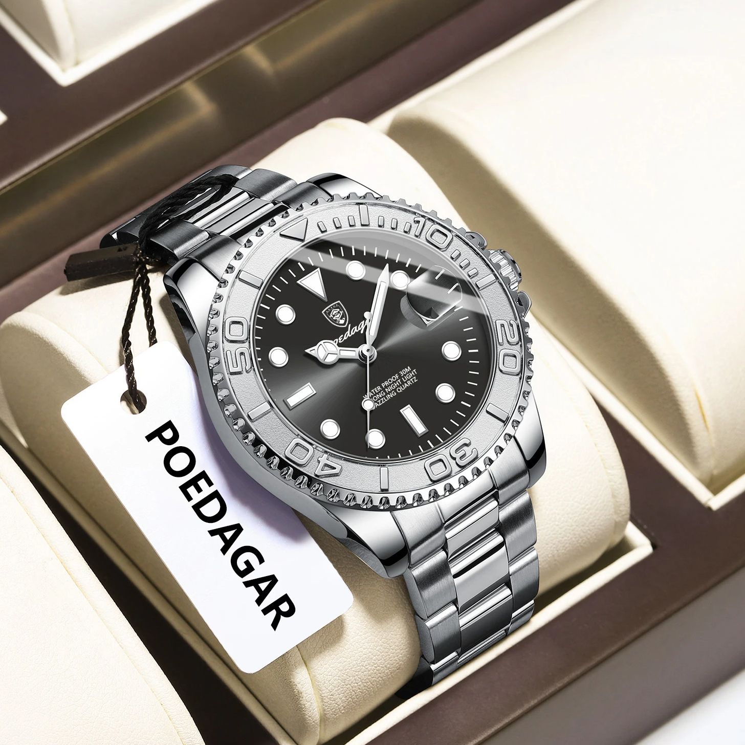 POEDAGAR العصرية الرياضة رجل س - مراجعة Luxury Watch Men وسعره