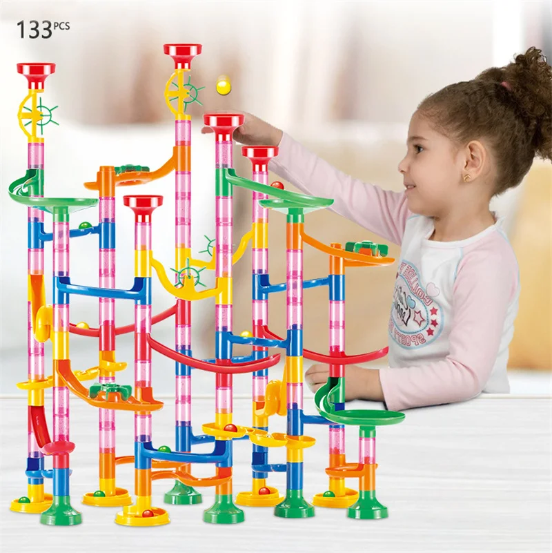 50-142 قطعة لعبة كرة المتاهة ث - مراجعة Marble Coaster Set وسعره