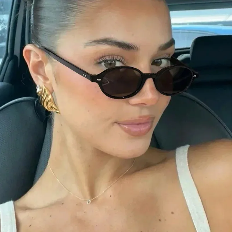 نظارات شمسية صغيرة بيضاوية الش - مراجعة Sunglasses Uv400 وسعره