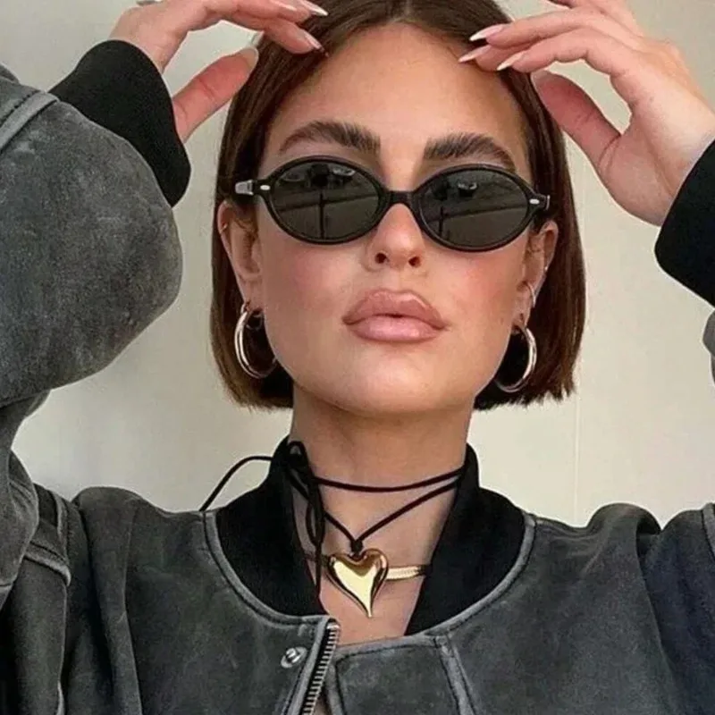 نظارات شمسية صغيرة بيضاوية الش - مراجعة Sunglasses Uv400 وسعره