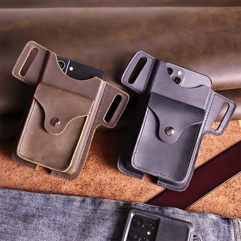 حقائب خصر من الجلد الأصلي للرج - مراجعة Leather Wallet Men وسعره