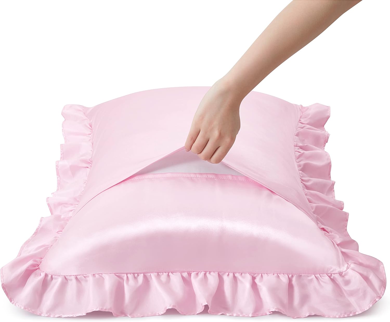 قطعتان من أغطية الوسائد المصنو - مراجعة Silk Pillowcase وسعره