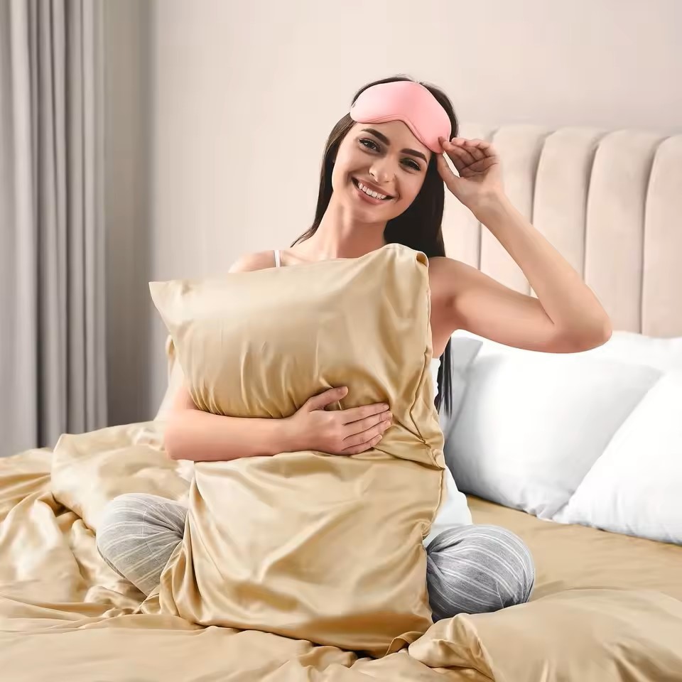 غطاء وسادة من الساتان للشعر مش - مراجعة Silk Pillowcase وسعره